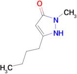 3-butyl-1-methyl-4,5-dihydro-1H-pyrazol-5-one