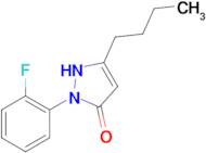 3-butyl-1-(2-fluorophenyl)-4,5-dihydro-1H-pyrazol-5-one