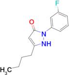 3-butyl-1-(3-fluorophenyl)-4,5-dihydro-1H-pyrazol-5-one