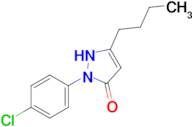 3-butyl-1-(4-chlorophenyl)-4,5-dihydro-1H-pyrazol-5-one