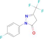 1-(4-fluorophenyl)-3-(trifluoromethyl)-4,5-dihydro-1H-pyrazol-5-one