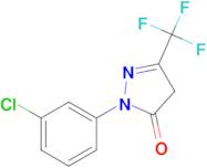 1-(3-chlorophenyl)-3-(trifluoromethyl)-4,5-dihydro-1H-pyrazol-5-one
