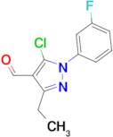 5-chloro-3-ethyl-1-(3-fluorophenyl)-1H-pyrazole-4-carbaldehyde