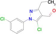 5-chloro-1-(3-chlorophenyl)-3-ethyl-1H-pyrazole-4-carbaldehyde