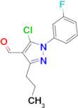 5-chloro-1-(3-fluorophenyl)-3-propyl-1H-pyrazole-4-carbaldehyde