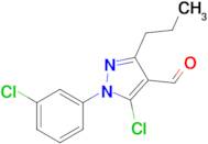 5-chloro-1-(3-chlorophenyl)-3-propyl-1H-pyrazole-4-carbaldehyde