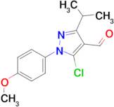 5-chloro-1-(4-methoxyphenyl)-3-(propan-2-yl)-1H-pyrazole-4-carbaldehyde