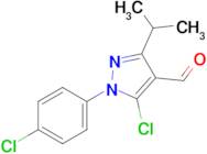 5-chloro-1-(4-chlorophenyl)-3-(propan-2-yl)-1H-pyrazole-4-carbaldehyde