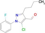 3-butyl-5-chloro-1-(2-fluorophenyl)-1H-pyrazole-4-carbaldehyde