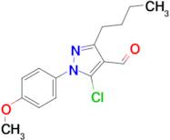 3-butyl-5-chloro-1-(4-methoxyphenyl)-1H-pyrazole-4-carbaldehyde