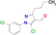 3-butyl-5-chloro-1-(3-chlorophenyl)-1H-pyrazole-4-carbaldehyde