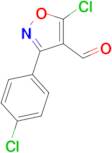 5-chloro-3-(4-chlorophenyl)-1,2-oxazole-4-carbaldehyde