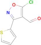 5-chloro-3-(thiophen-2-yl)-1,2-oxazole-4-carbaldehyde