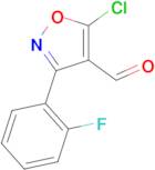 5-chloro-3-(2-fluorophenyl)-1,2-oxazole-4-carbaldehyde