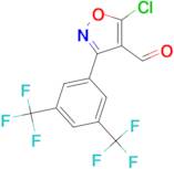 3-[3,5-bis(trifluoromethyl)phenyl]-5-chloro-1,2-oxazole-4-carbaldehyde