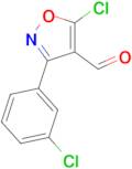 5-chloro-3-(3-chlorophenyl)-1,2-oxazole-4-carbaldehyde