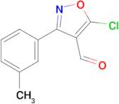 5-chloro-3-(3-methylphenyl)-1,2-oxazole-4-carbaldehyde