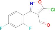 5-chloro-3-(2,4-difluorophenyl)-1,2-oxazole-4-carbaldehyde