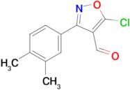 5-chloro-3-(3,4-dimethylphenyl)-1,2-oxazole-4-carbaldehyde