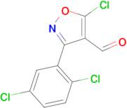 5-chloro-3-(2,5-dichlorophenyl)-1,2-oxazole-4-carbaldehyde