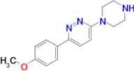 3-(4-methoxyphenyl)-6-(piperazin-1-yl)pyridazine