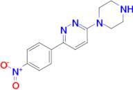 3-(4-nitrophenyl)-6-(piperazin-1-yl)pyridazine