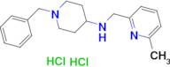 1-benzyl-N-[(6-methylpyridin-2-yl)methyl]piperidin-4-amine dihydrochloride