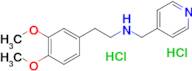 [2-(3,4-dimethoxyphenyl)ethyl][(pyridin-4-yl)methyl]amine dihydrochloride