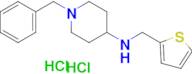 1-benzyl-N-[(thiophen-2-yl)methyl]piperidin-4-amine dihydrochloride