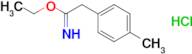 ethyl 2-(4-methylphenyl)ethanecarboximidate hydrochloride