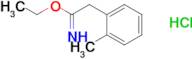 ethyl 2-(2-methylphenyl)ethanecarboximidate hydrochloride