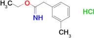 ethyl 2-(3-methylphenyl)ethanecarboximidate hydrochloride