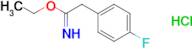 ethyl 2-(4-fluorophenyl)ethanecarboximidate hydrochloride