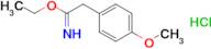 ethyl 2-(4-methoxyphenyl)ethanecarboximidate hydrochloride