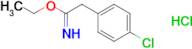 ethyl 2-(4-chlorophenyl)ethanecarboximidate hydrochloride