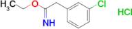 ethyl 2-(3-chlorophenyl)ethanecarboximidate hydrochloride