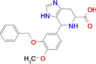 4-[3-(benzyloxy)-4-methoxyphenyl]-3H,4H,5H,6H,7H-imidazo[4,5-c]pyridine-6-carboxylic acid