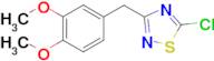 5-chloro-3-[(3,4-dimethoxyphenyl)methyl]-1,2,4-thiadiazole