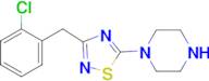 1-{3-[(2-chlorophenyl)methyl]-1,2,4-thiadiazol-5-yl}piperazine