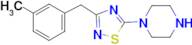 1-{3-[(3-methylphenyl)methyl]-1,2,4-thiadiazol-5-yl}piperazine