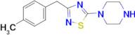 1-{3-[(4-methylphenyl)methyl]-1,2,4-thiadiazol-5-yl}piperazine