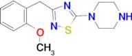 1-{3-[(2-methoxyphenyl)methyl]-1,2,4-thiadiazol-5-yl}piperazine