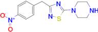 1-{3-[(4-nitrophenyl)methyl]-1,2,4-thiadiazol-5-yl}piperazine