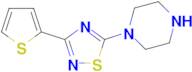 1-[3-(thiophen-2-yl)-1,2,4-thiadiazol-5-yl]piperazine