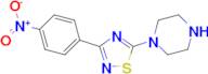 1-[3-(4-nitrophenyl)-1,2,4-thiadiazol-5-yl]piperazine