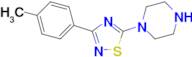 1-[3-(4-methylphenyl)-1,2,4-thiadiazol-5-yl]piperazine