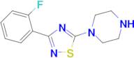 1-[3-(2-fluorophenyl)-1,2,4-thiadiazol-5-yl]piperazine