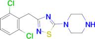 1-{3-[(2,6-dichlorophenyl)methyl]-1,2,4-thiadiazol-5-yl}piperazine