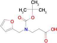 3-{[(tert-butoxy)carbonyl][(furan-2-yl)methyl]amino}propanoic acid