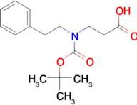 3-{[(tert-butoxy)carbonyl](2-phenylethyl)amino}propanoic acid